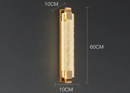 DecorBites™ Crystal Wall Lamp - Luxury Living Room Decor, Bedroom & Aisle Lighting