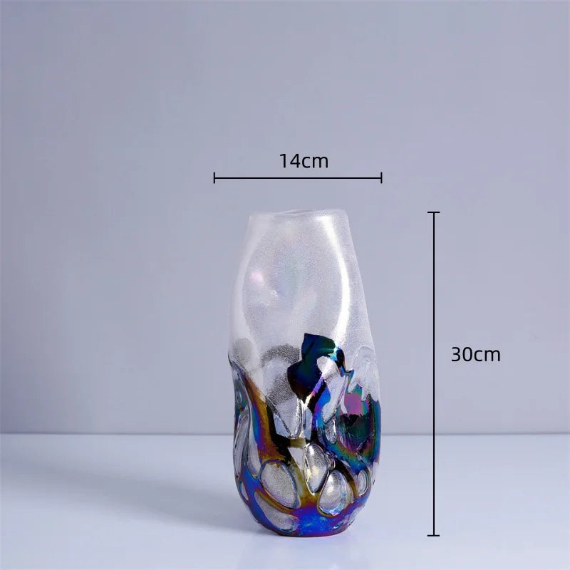 Gradient Glass Floral Vase