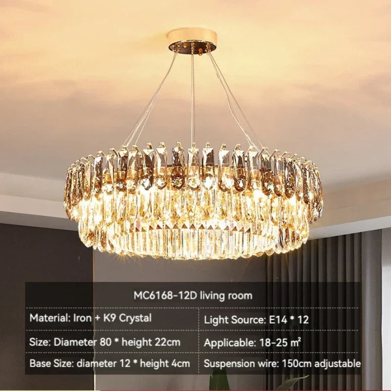 Gold Crystal Luxury Fixture