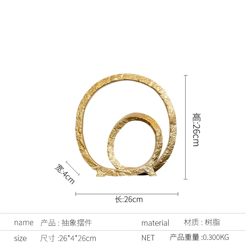 Golden Circle Resin Figurines