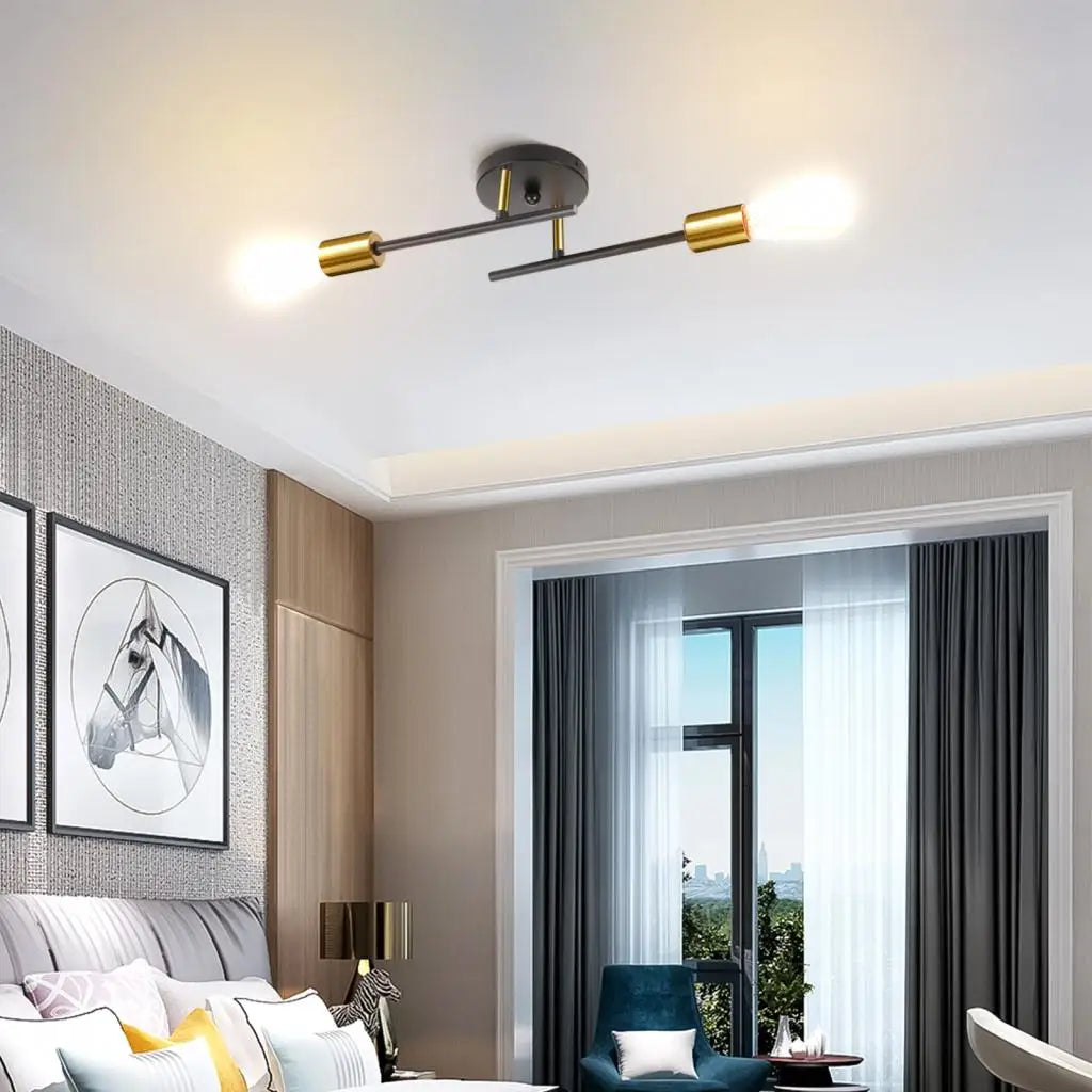 DecorBites™ LED Ceiling Chandelier: Modern Industrial Wall Sconce for Bedroom, Living Room, Kitchen
