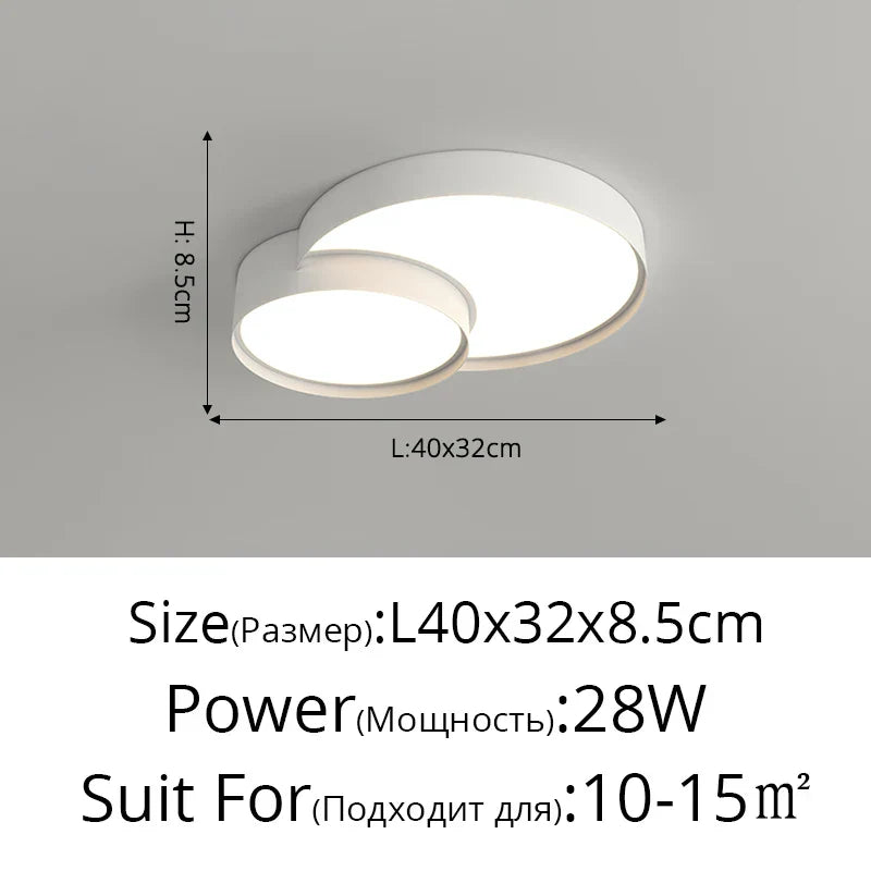 DecorBites™ LED Acrylic Chandelier - Modern Indoor Lighting for Bedroom Kitchen Living Room