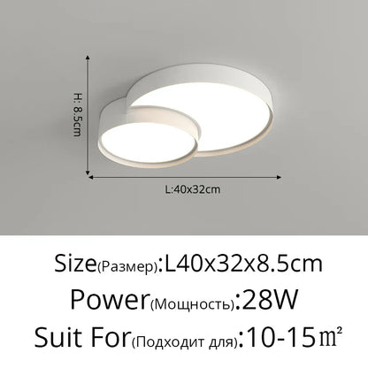 DecorBites™ LED Acrylic Chandelier - Modern Indoor Lighting for Bedroom Kitchen Living Room