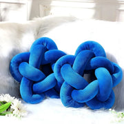Blue Knot Ball Pillows