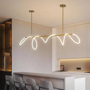 Chrome Hose Pendant Chandelier