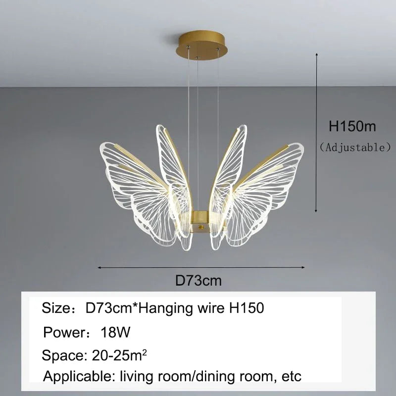 Luxury Butterfly Ceiling Light