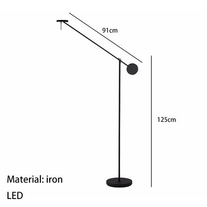 DecorBites™ Adjustable Swing Arm Black Wall Lamp for Bedroom & Study Room