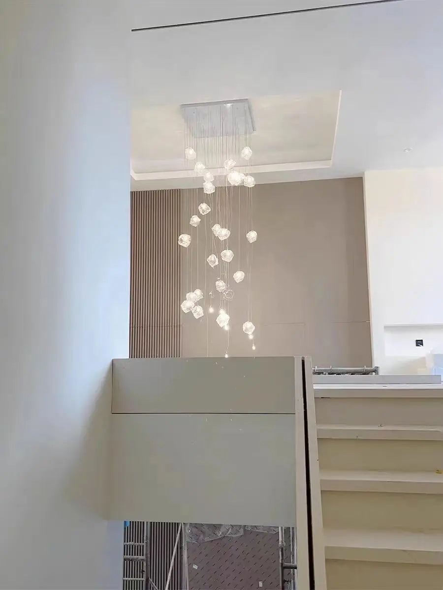 DecorBites™ Cube Chandelier Pendant Lights for Restaurant Loft Stairwell Bedroom Art Décor