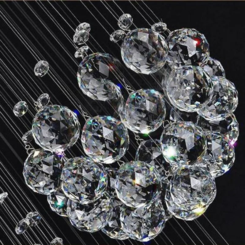 DecorBites™ Crystal Ball Chandelier: Modern Design, Large Size, High Quality, Room Decor Lighting