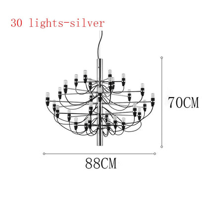 DecorBites™ LED Candle Chandelier: Elegant Italian Design Pendant Light for Home Decor