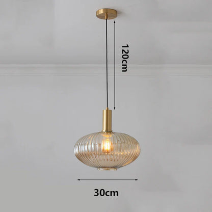 Modern Ring Glass Pendant Light