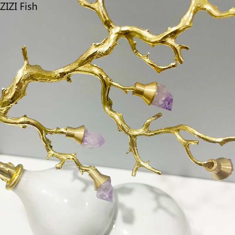 Gold Gourd Ceramic Ornaments