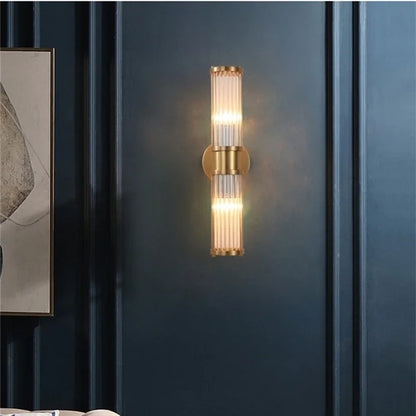 DecorBites™ Crystal LED Gold Wall Sconce Modern Bedroom Decor Sconce Fixture