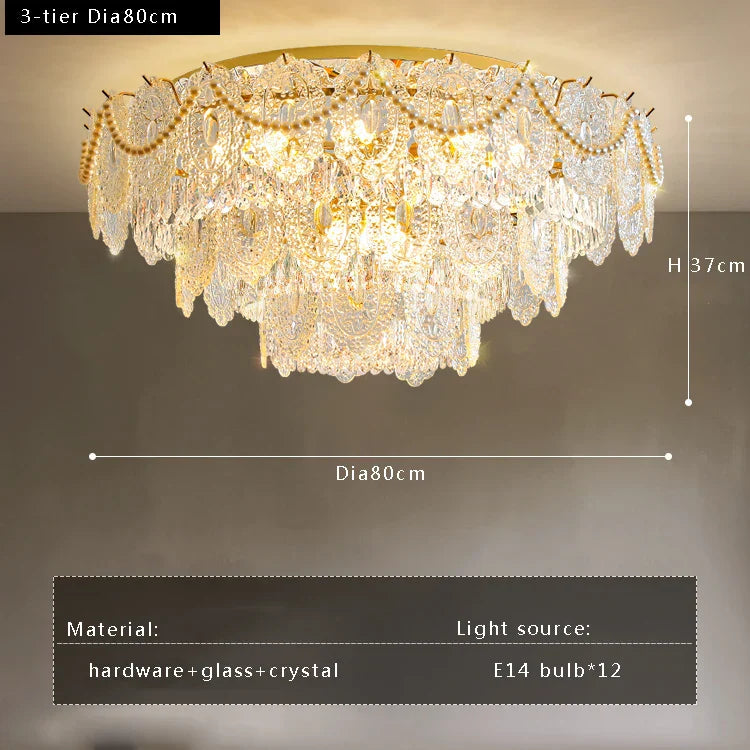 Gold Vintage Ceiling Chandelier