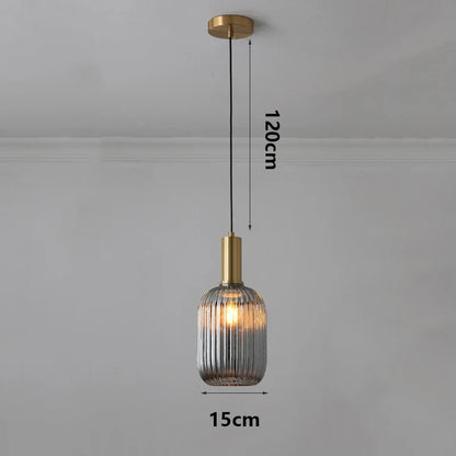 Modern Ring Glass Pendant Light