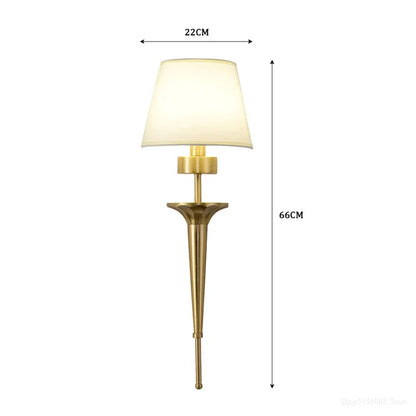 DecorBites™ Copper Wall Lamp: Bedroom Living Room LED Light Classic Home Decor