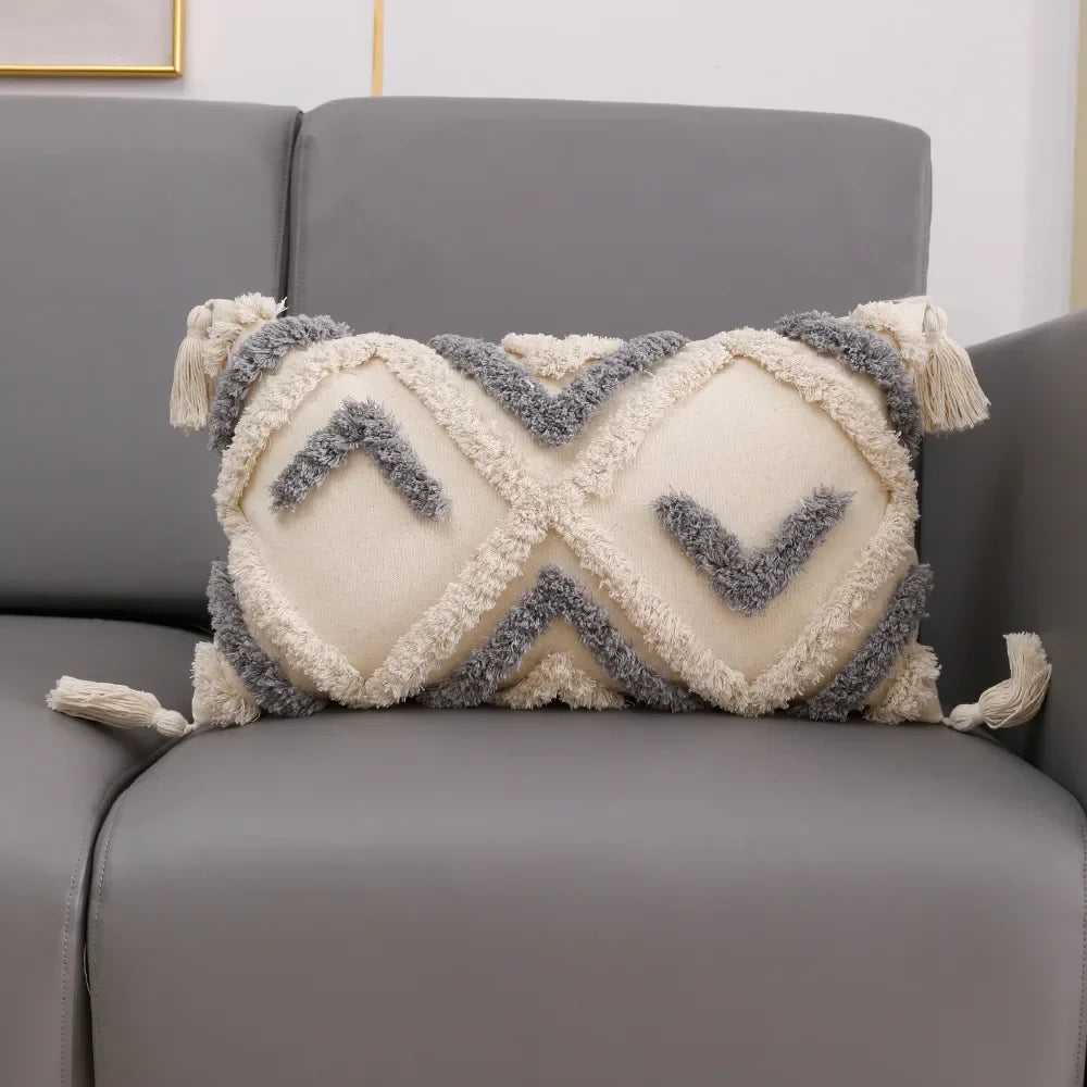 Cotton Tassel Sofa Pillowcase