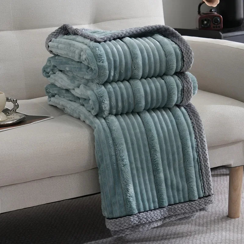 DecorBites™ Light Luxury Sofa Blanket: Cozy Warmth for Home, Office, and Bedroom
