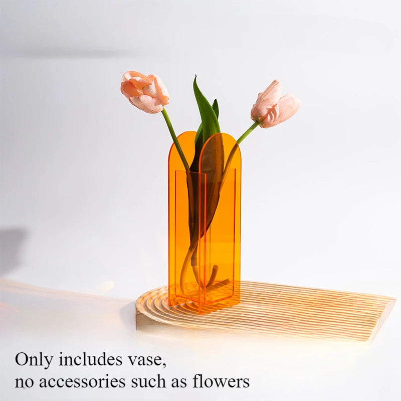 Acrylic Vase Transparent Decoration