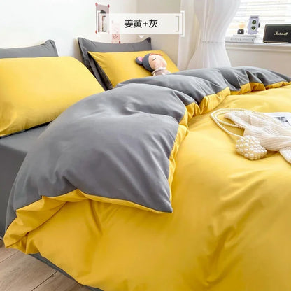 DecorBites™ Comfort King Size Bedding Set: Soft Duvet Cover & Pillowcases, Affordable & Durable