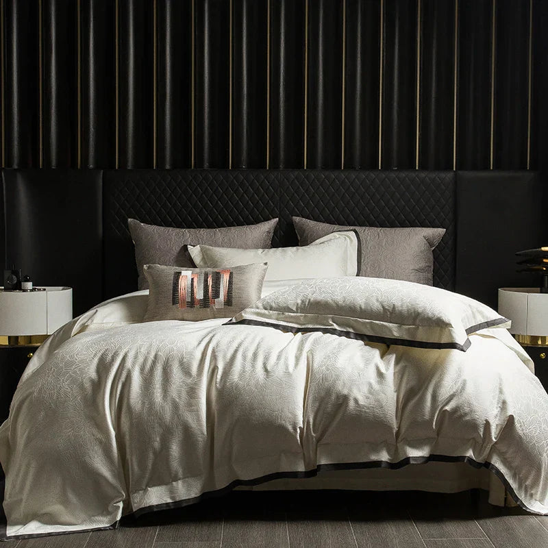 Dark Grey Cotton Bedding Set