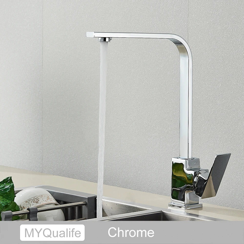 Gold Rotation Kitchen Faucet