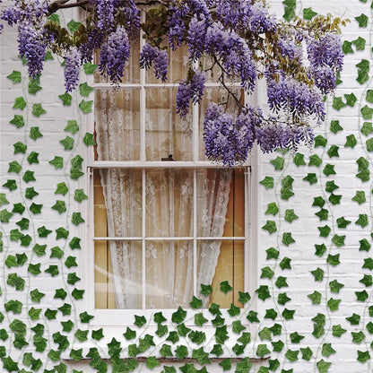 DecorBites™ Ivy Green Fake Leaves Garland Vine Wall Decoration Artificial Plants