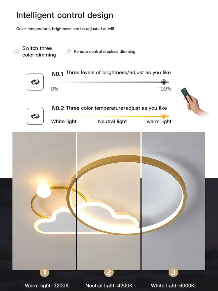 White Modern LED Chandelier Pink Nursery Design
