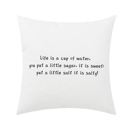 DecorBites™ Abstract Geometric Print Cotton Linen Pillow Cover Nordic Style Decor Pillowcase