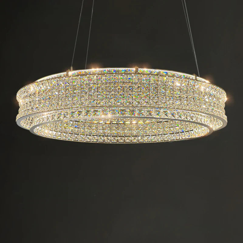 Gold Crystal Restaurant Chandelier