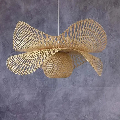 DecorBites™ Bamboo Pendant Lights: Japanese Handmade Kitchen Island Chandeliers