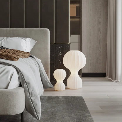 DecorBites™ LED Fabric Floor Lamp: Modern Design for Bedroom, Living Room, Hotel Decor