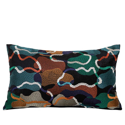 DecorBites™ Geometric Embroidery Abstract Cushion Covers 45x45cm, Modern Home Decor