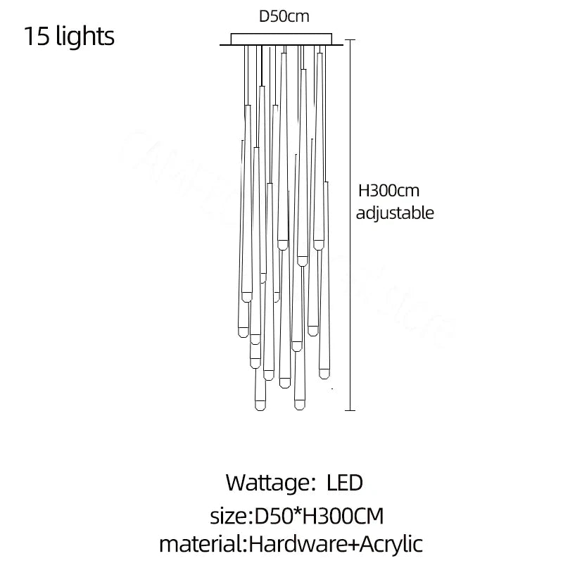 DecorBites™ Crystal LED Chandelier for Stylish Home Lighting & Elegant Decor