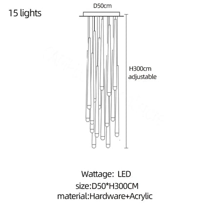 DecorBites™ Crystal LED Chandelier for Stylish Home Lighting & Elegant Decor