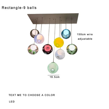 Glass Sputnik Pendant Light