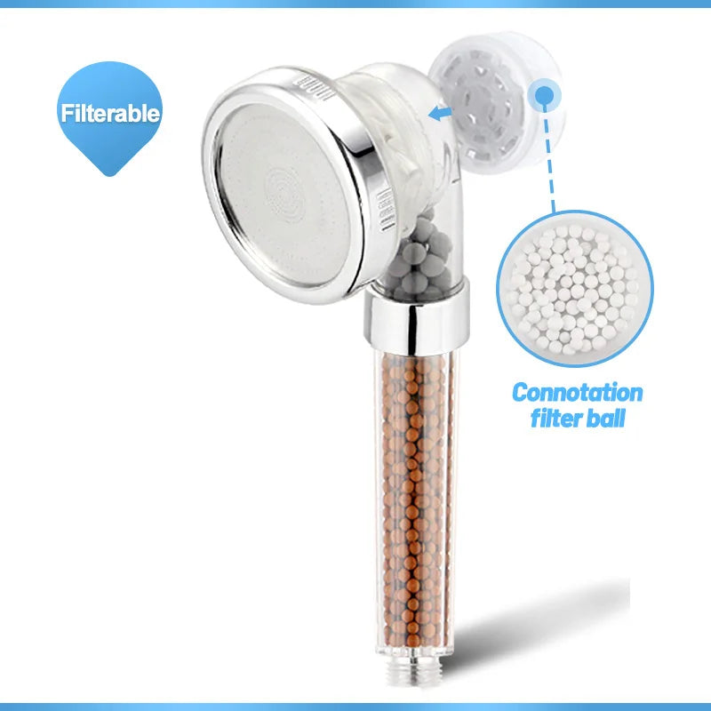 Chrome Spa Anion Shower Head