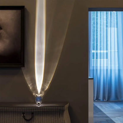 DecorBites™ Crystal Eye Of The Sky LED Table Lamp for Living Bedroom Decor