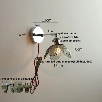 DecorBites™ Crystal LED Wall Light – Modern Nordic Living Room Bedside Lamp