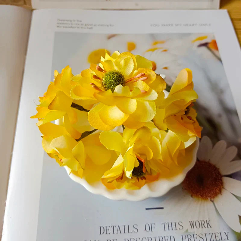 Gold Silk Flower Bundle
