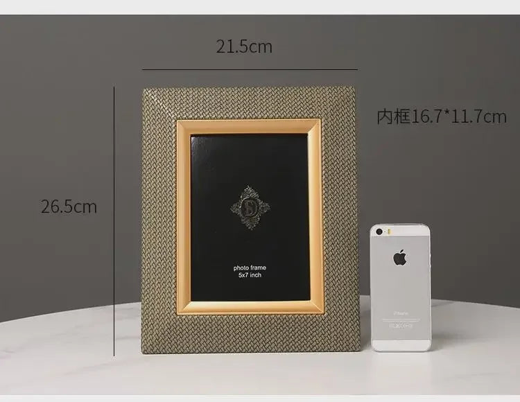 Leather Metal Picture Frame