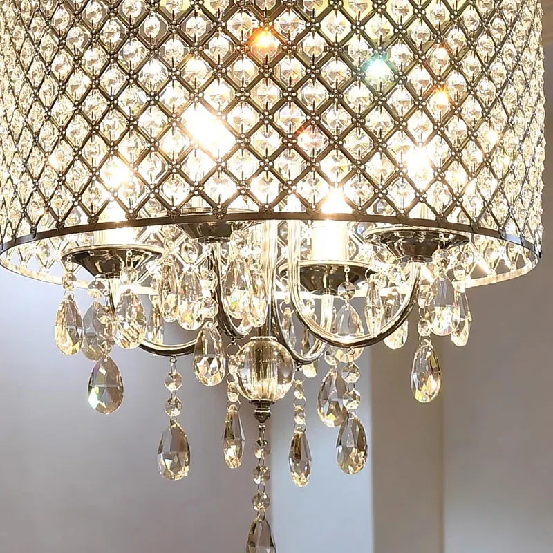 DecorBites™ Crystal Ceiling Chandelier: Elegant Ceiling Light Fixtures for Home Décor