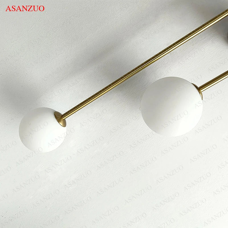 DecorBites™ Glass Ball Gold LED Wall Lamp for Modern Home Decor & Lighting