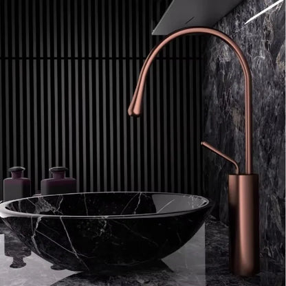 Brushed Gold Bathroom Faucet Brass