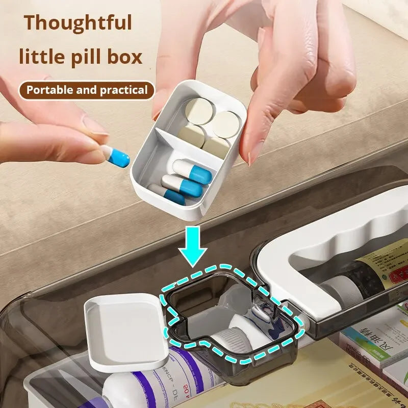 White Gloss Medicine Organizer