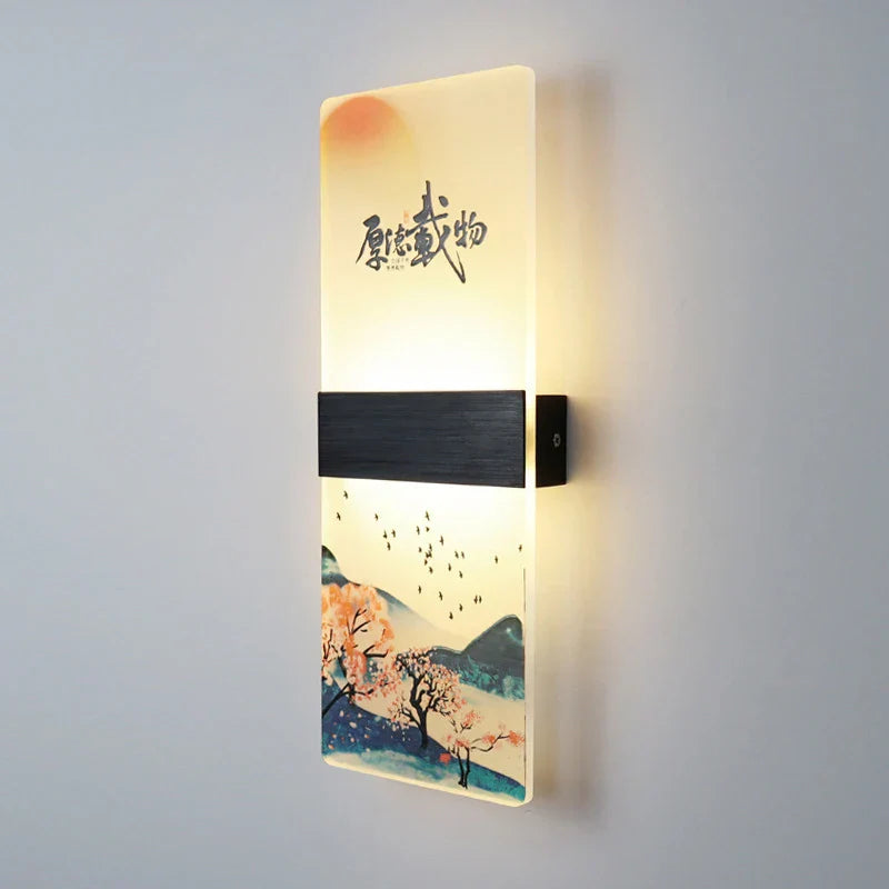 DecorBites™ Acrylic Shade LED Square Wall Lamp for Home Decor