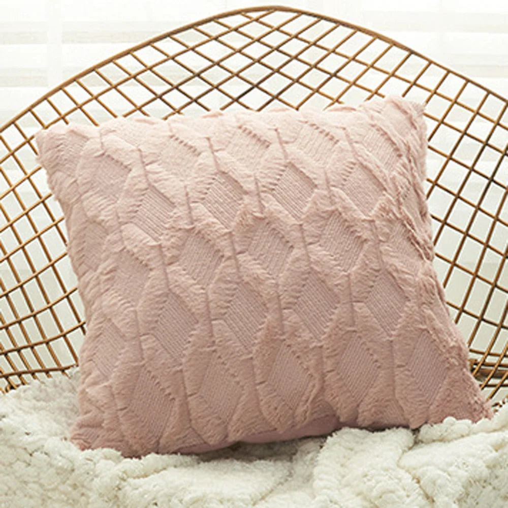 DecorBites™ Diamond Solid Embroidery Cushion Cover - Modern Home Decor