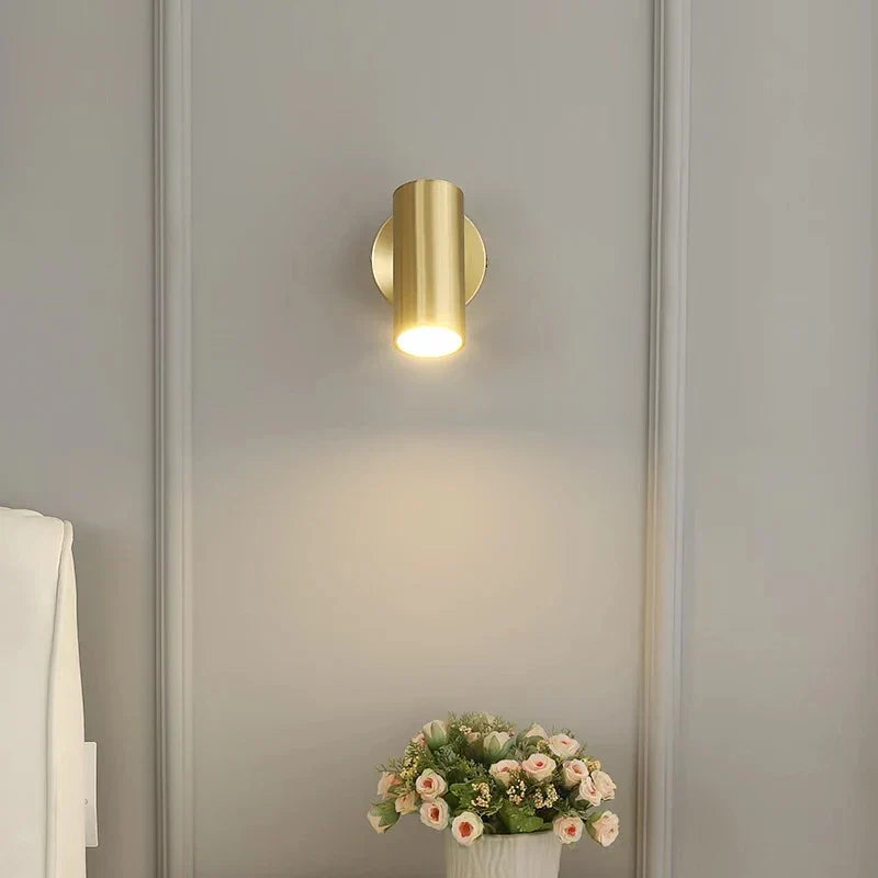 Gold Iron Art Wall Lamp