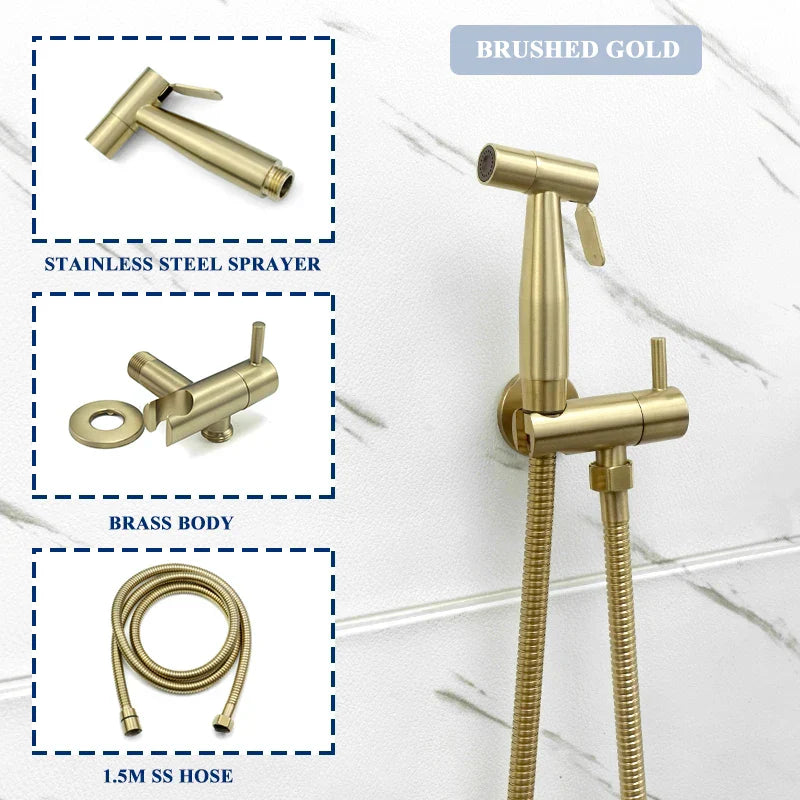Gold Handheld Bidet Sprayer