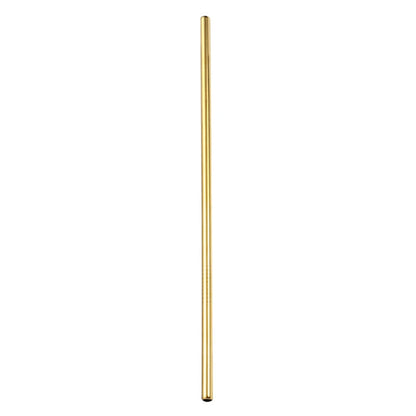 DecorBites™ 304 Stainless Steel Reusable Straws Set for Drinks - Eco-Friendly Metal Curved & Straight